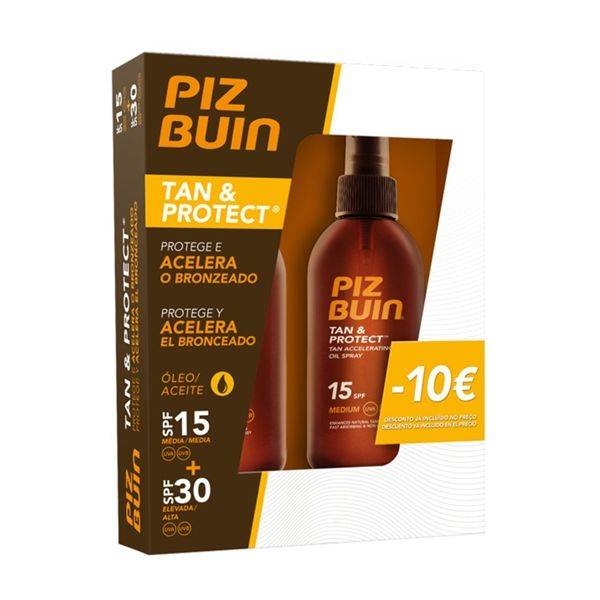 PIZ BUIN TAN PROT ÓLEO SPRAY 30 150 ML + OLEO SPRAY 15 150ML