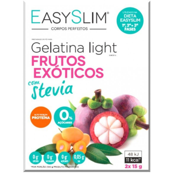EASYSLIM GELATINA LIGHT FRUTOS EXÓTICOS STEVIA SAQ X2