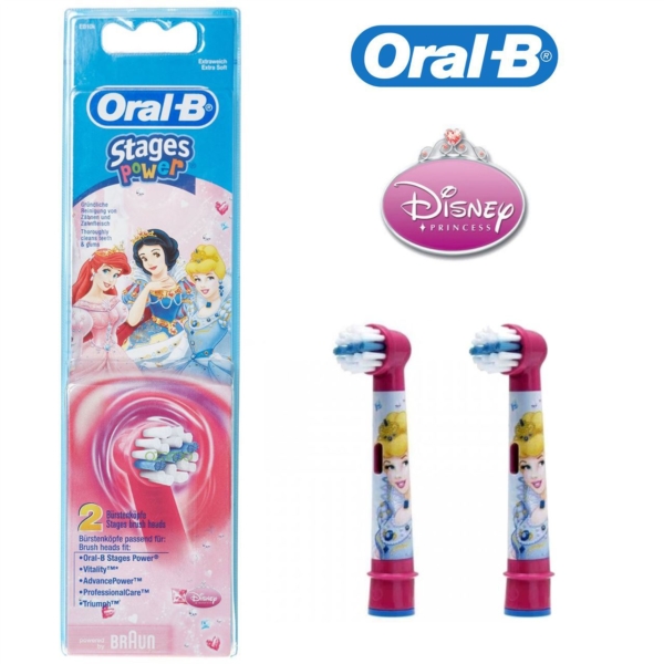Oral B Braun Stages Power Recargas Escova Electrica Princesas X 3