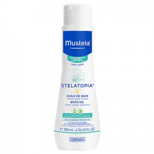 Mustela Bebé Pele Atópica Stelatopia Óleo de Banho 200 mL