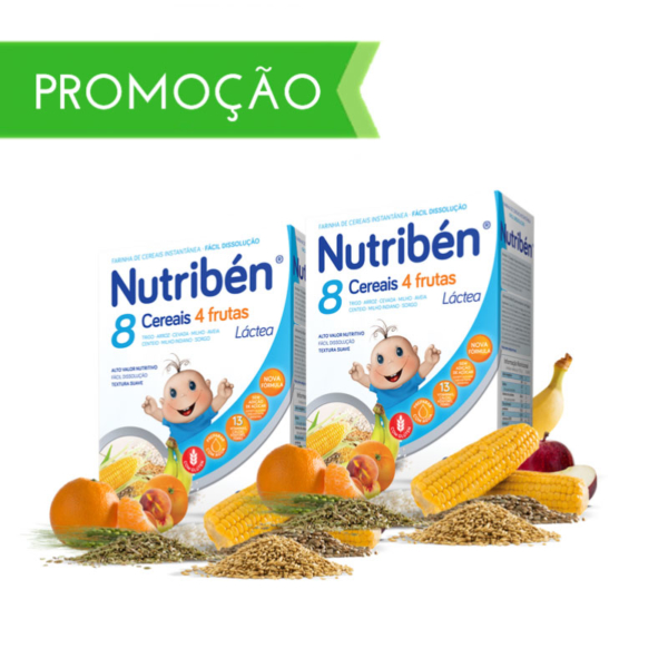 Nutriben Farinhas 8 Cereais 4 Frutas La 2 x 300 g