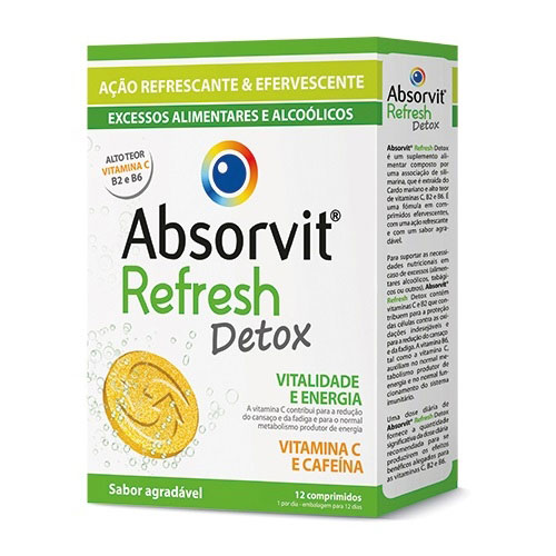ABSORVIT REFRESH 12 COMPRIPIDOS EFERVESCENTE
