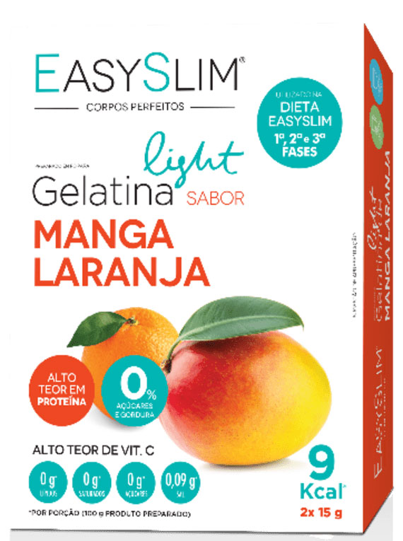 EASYSLIM GELATIN SAQ MANGA/LARANJA 15GX2