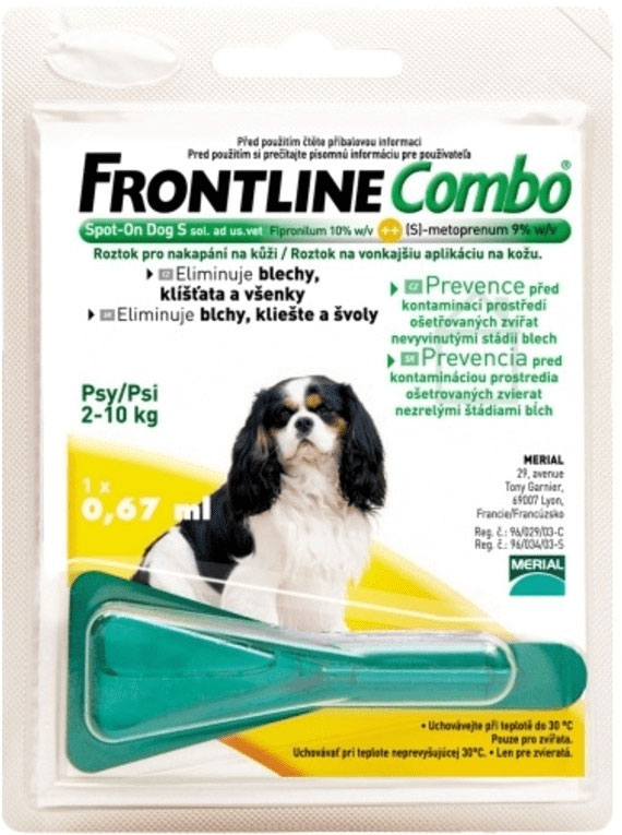 Frontline Combo Spot-On S 67 mg – Para cães 2-10 kg x 1