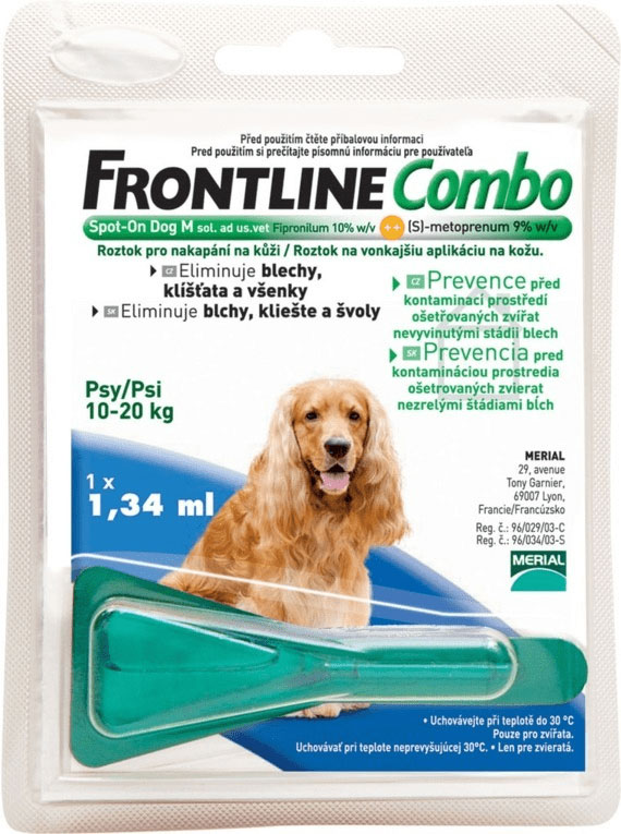 Frontline Combo Spot-On M 134 mg – Para cães 10 -20 Kg x 1