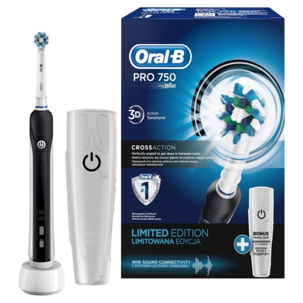 Oral-B Escova Elétrica Pro 750 CrossAction c/ Oferta Caixa Viagem
